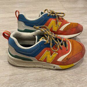 Kids Size 2Y New Balance 997H Vintage Orange Athletic Sneakers Multicolor Shoes